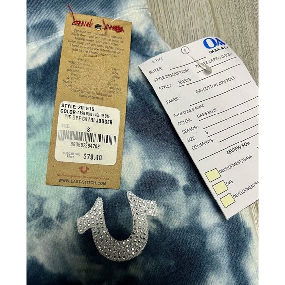 True Religion Jogger Lounge Pants Sweatpants Horseshoe Logo Camo Women’s Small - Picture 5 of 5